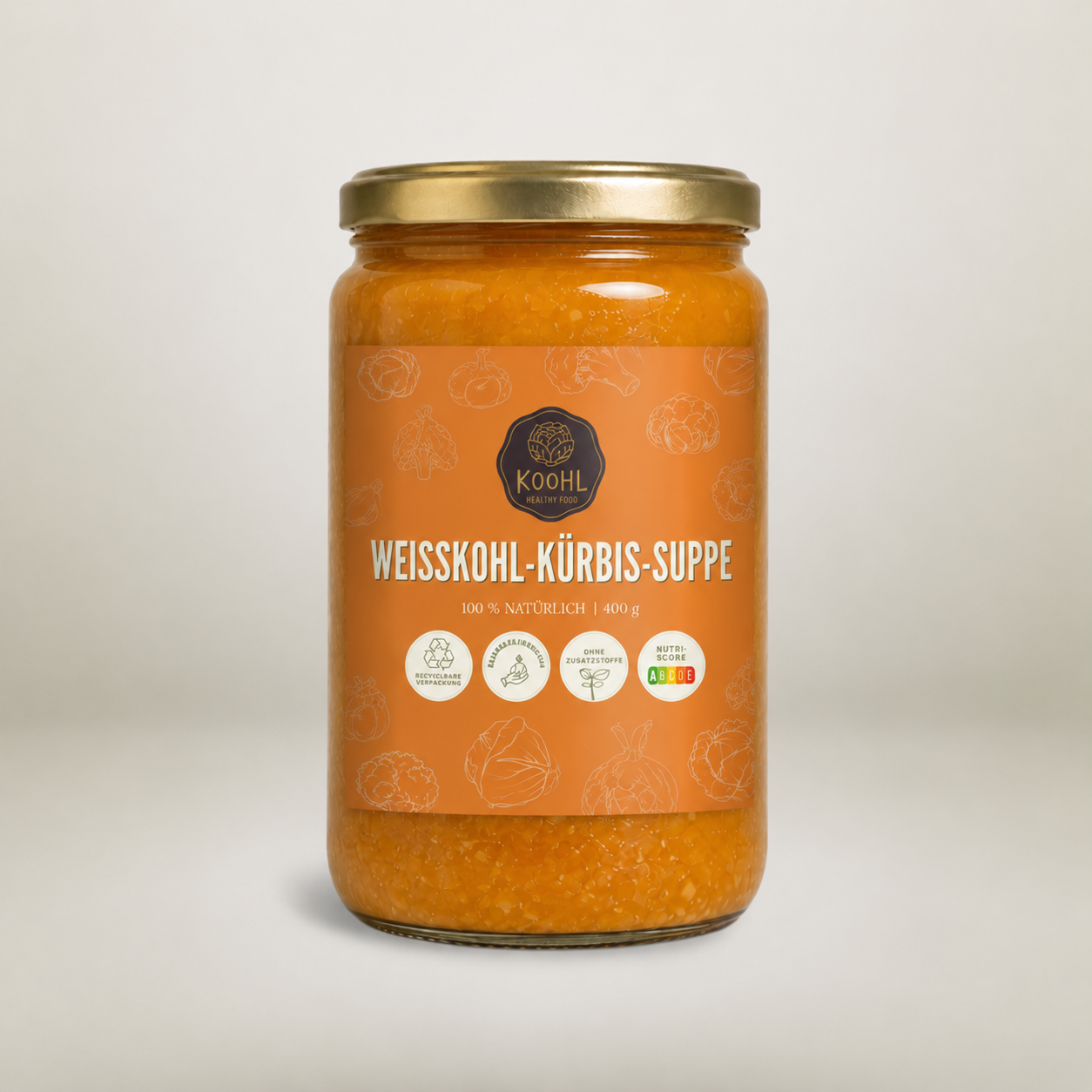 Weißkohl-Kürbis-Suppe